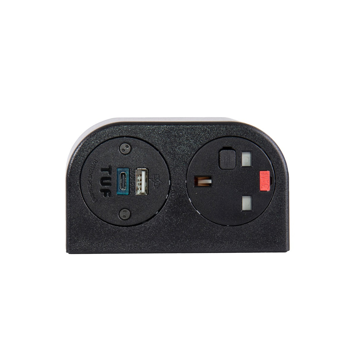 Phase Multi Surface Power Module - 1 UK Socket - 1 USB A - 1 USB C - Black or White Option